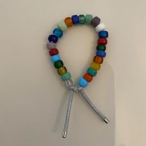 SOLD Designer inspired glass pony beads bracelet